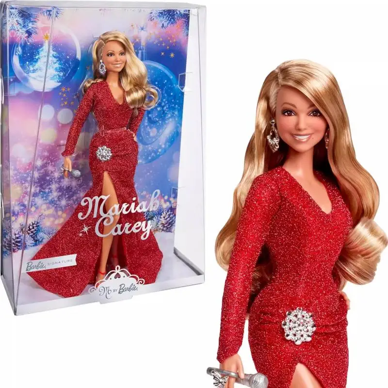 

Ограниченная серия кукол Барби, праздничная коллекция Mariah Carey, красное сверкающее платье, подарок-сюрприз на день рождения, Рождественскую коллекцию