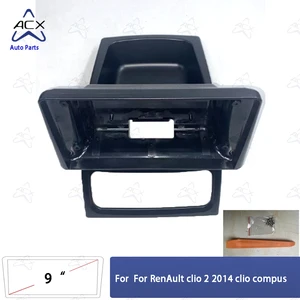 Car Radio Head Unit Fascia, Frame Android, Capa Traço, Instalação de Painéis, Stereo, Renault Clio 2, 2014 Hatchback, 9 10 principais vendas moldura farol renault - №9