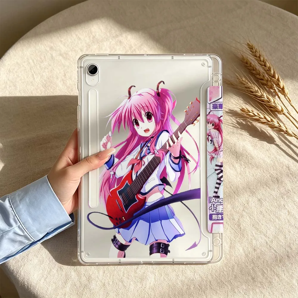 Cartoon Angel Girl Soft For Samsung Galaxy Tab S6 S7 S8 S9 S10 A8 A9 A11 Lite FE Plus 3Y Tablet Case