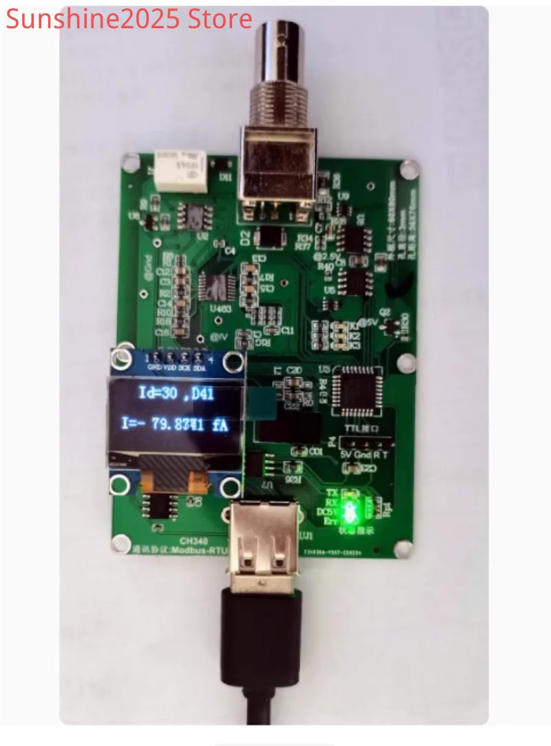 Picoammeter, D41-USB Wide Range Weak Current Measurement Module 10pA-1A