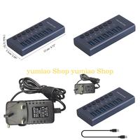 587B USB Hub 7-Port USB Docking Station USB Splitter with Individual On/Off Switc