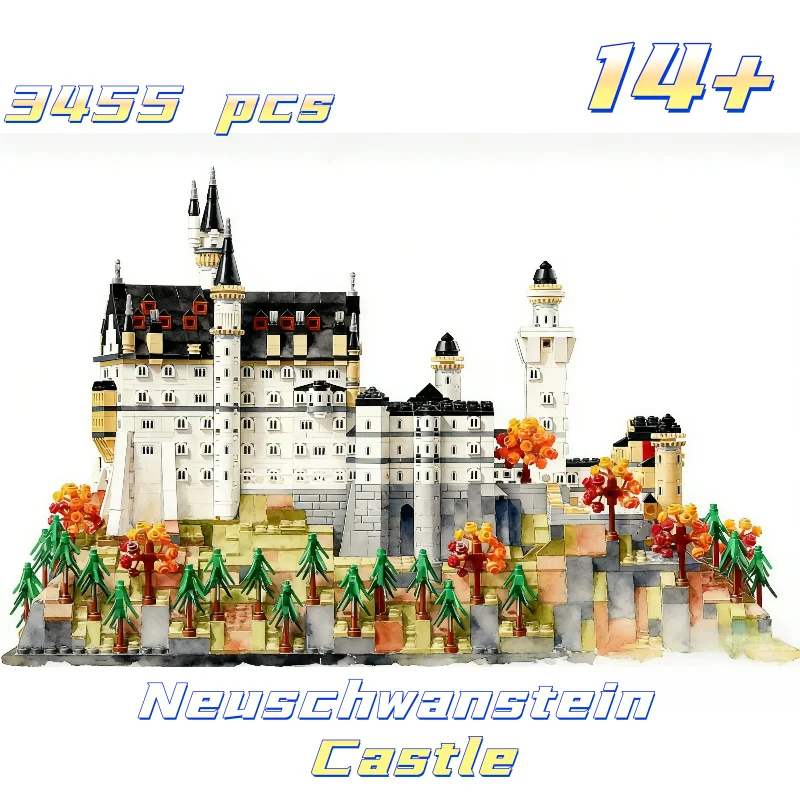 

Новая акция: Конструктор Замок Нойшванштайн 21063, 3455 деталей, арт-модель, архитектурная модель, игрушка для сборки, подарок на Рождество