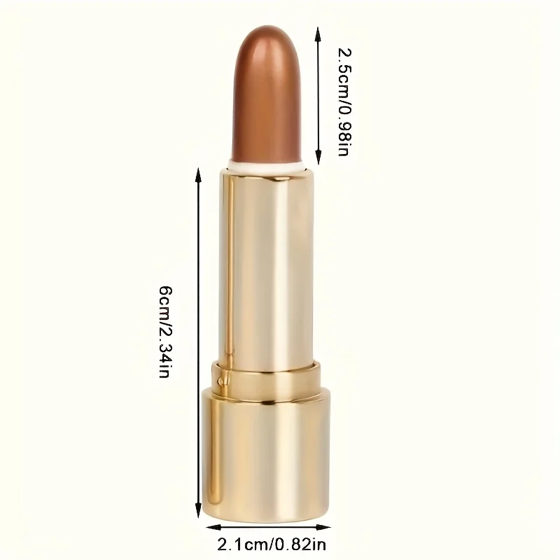 1 قطعة/3 قطعة/تسليط الضوء على وعصا كونتور ، الجانب الظل الوجه المخفي هيغليغتر عصا ، أنبوب ذهبي اللؤلؤ متلألئ المخفي عصا