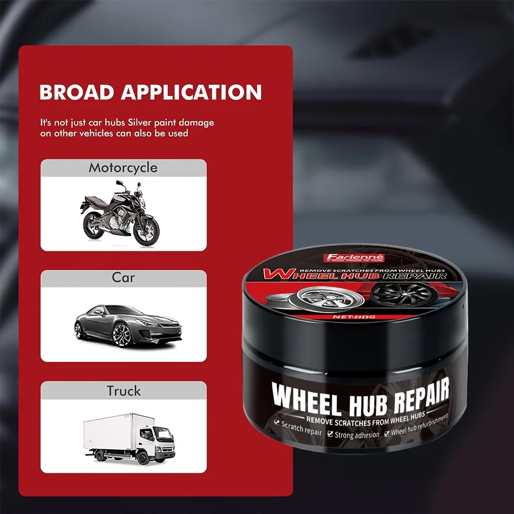 Universal Wheel Hub Repair Paste - Automobile Tire Detail Restoration and Deep Conditioning, No Residue.