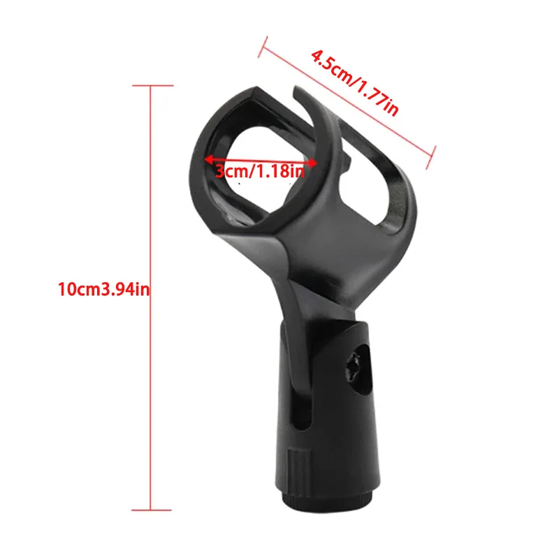2x Universal Microphone Stand Clip Adjustable Mic Clamp Mount Holder