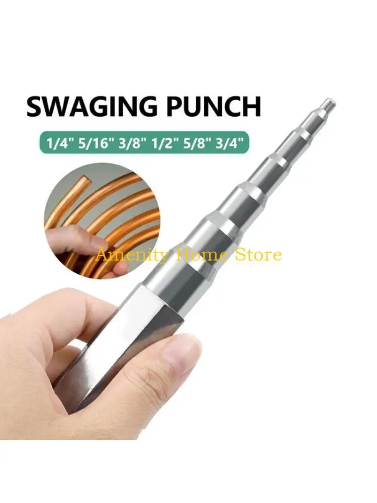 

F26C 6 in 1 Copper Pipe Tube Expander Stainless Steel Mandrel Manual Expanding Tool