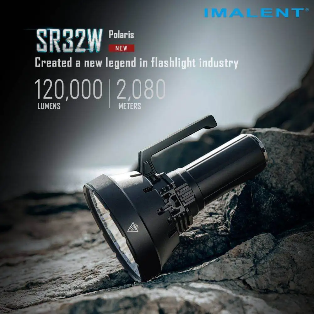 

Imalent SR32 120000 Lumen Super Bright Flashlight