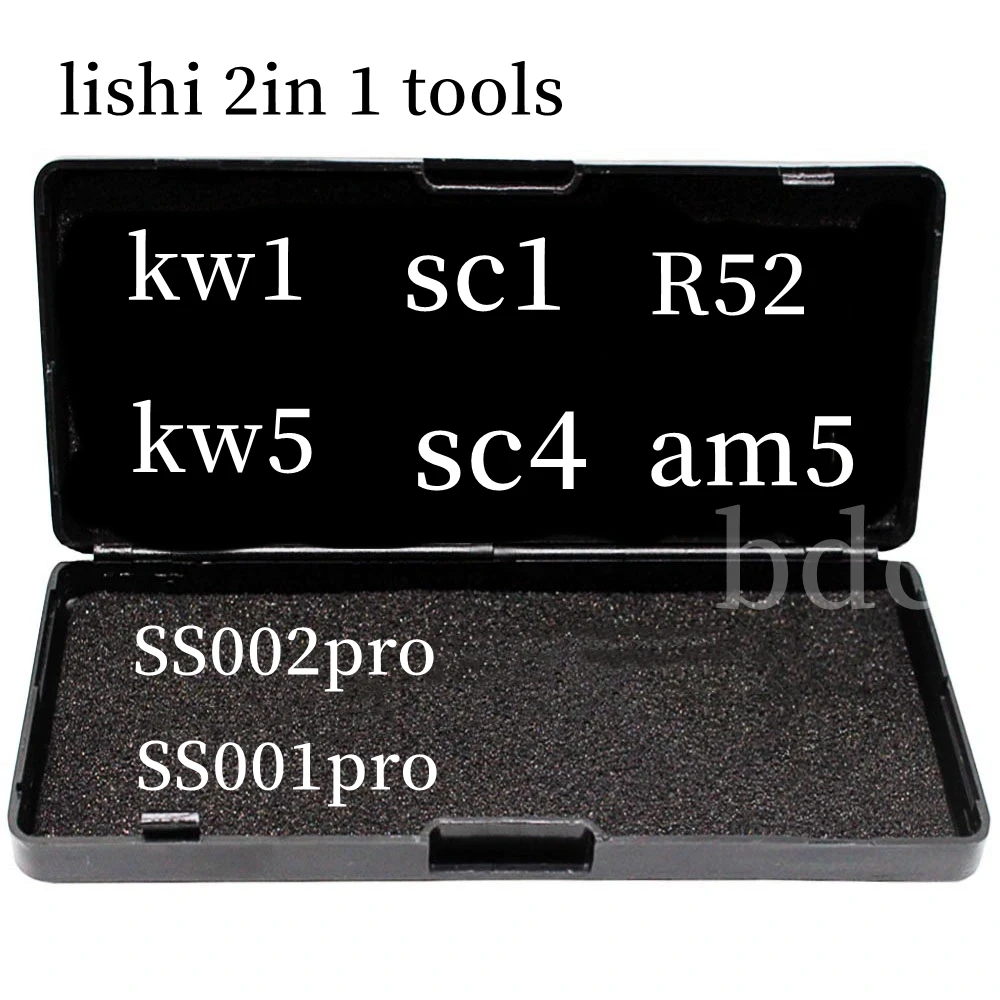 Original Decoder Lishi 2 in 1TOOLS SS002pro SC1 SC4 KW1 KW5 Decoder for Locksmith Repairing Tool for auto car key