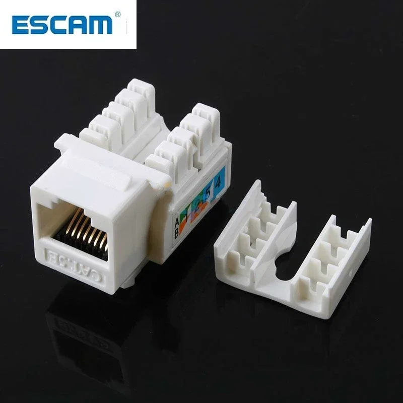ESCAM 5 szt. Cat5E 110 z gniazdem Keystone RJ45 CAT5