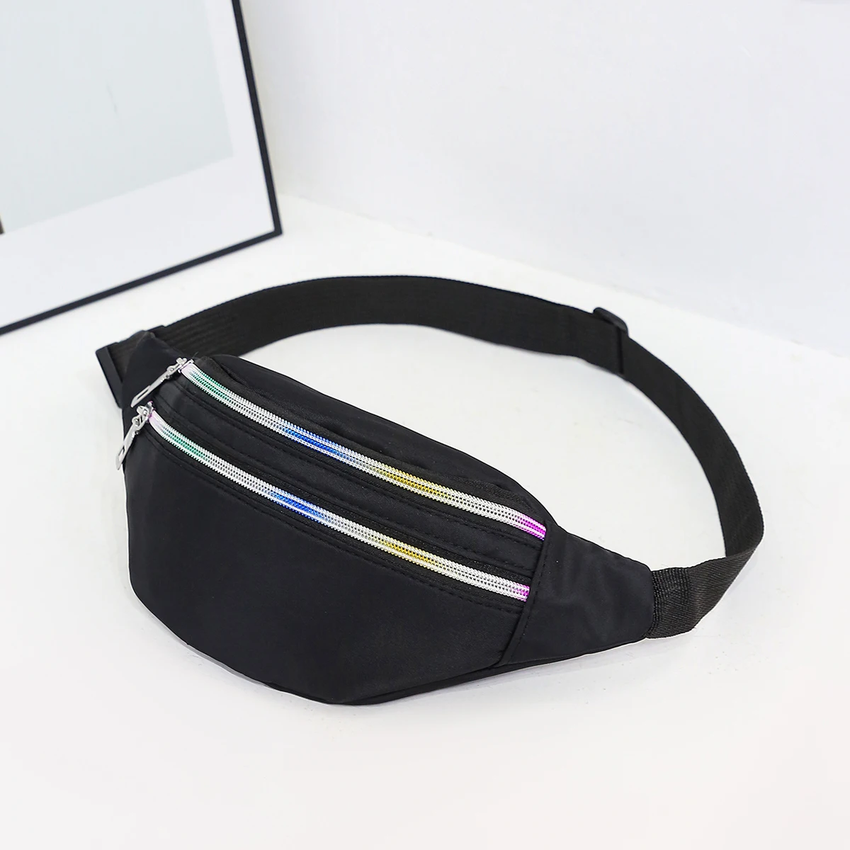 Waist Bag Pack Wallet Purse Casual Large Phone Belt Bag Pouch Women Travel Motorcycle Bag Fanny Banana Bag Hip