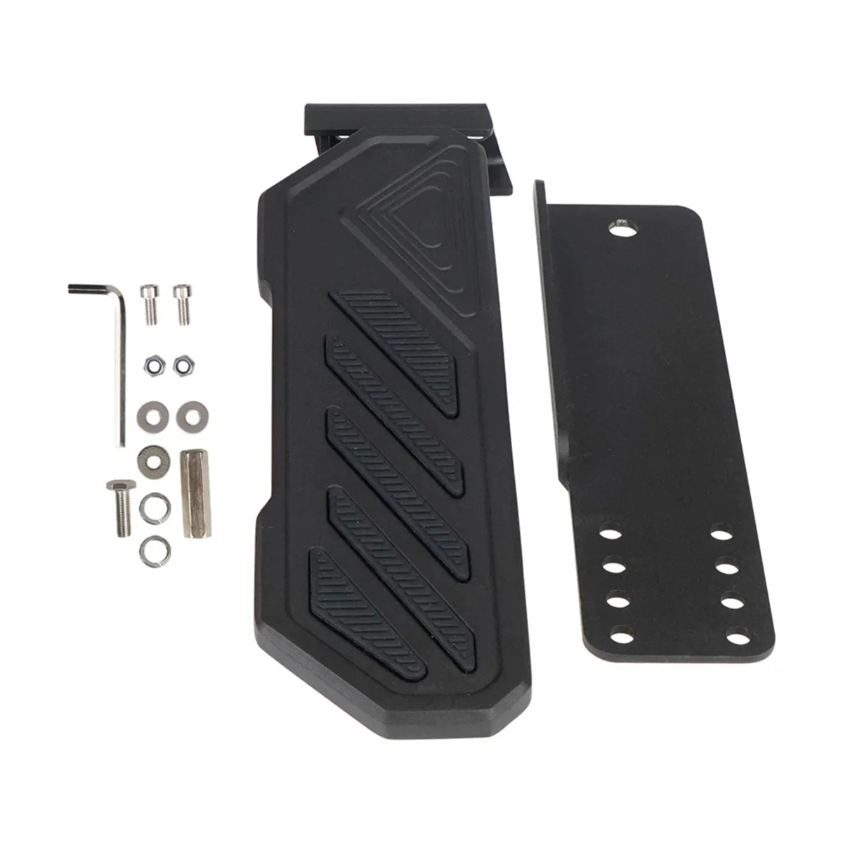 Black Car Brake Pedal Left Side Footrest Kick Panel for Gladiator JT Anti-Slip for Jeep Wrangler JL JLU 4XE