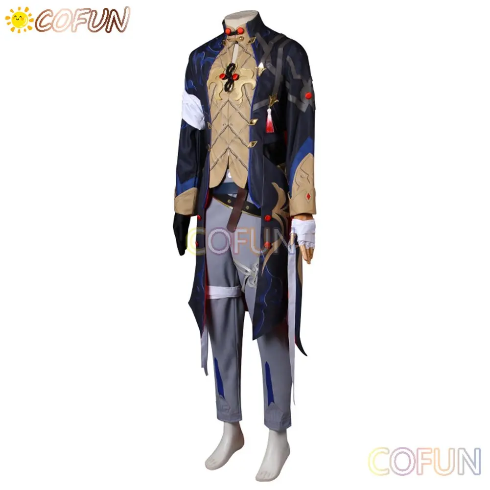 COFUN Honkai Star Rail Ren Cosplay Costume Uniform For Adult Men Coat Pants Anime Outfits Halloween Suit