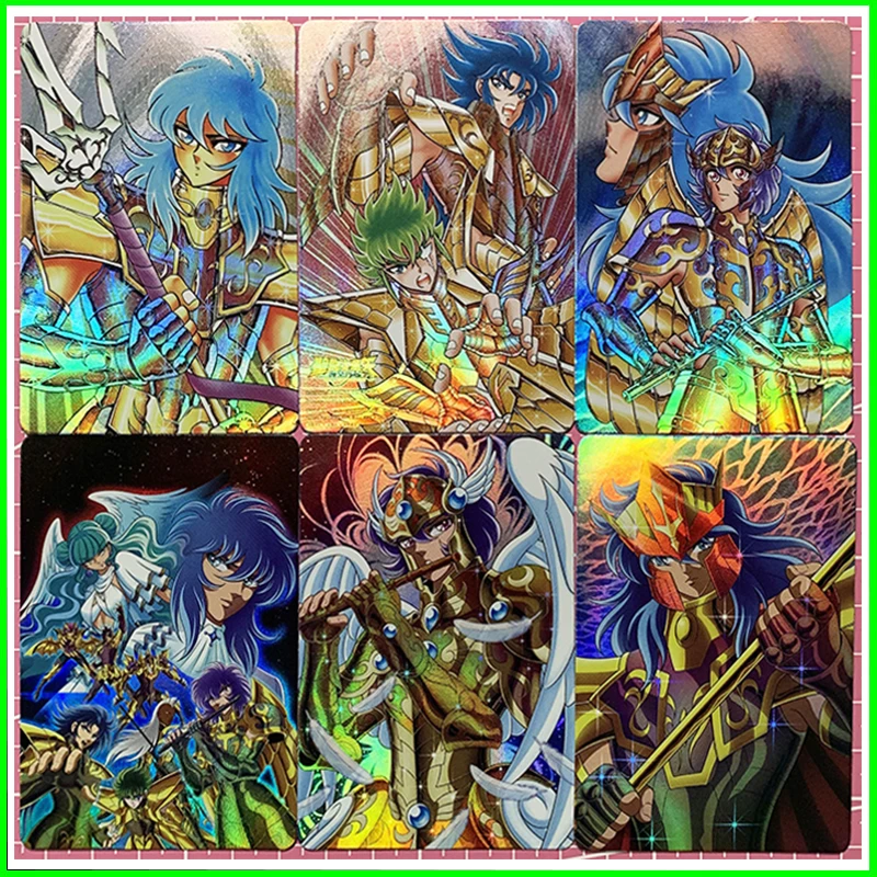 

Saint Seiya collectible cards boy games toys table games birthday gifts DIY anime Kakarotto Minase Kana Ueda premium flash card