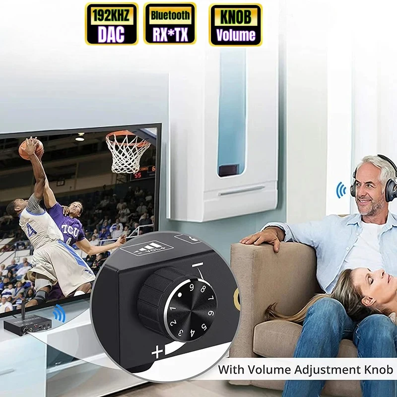 Bluetooth Transmitter And Receiver DAC Audio Converter RX/TX  Audio Extensor Digital Wireless Audio Adapter LAN Extensor