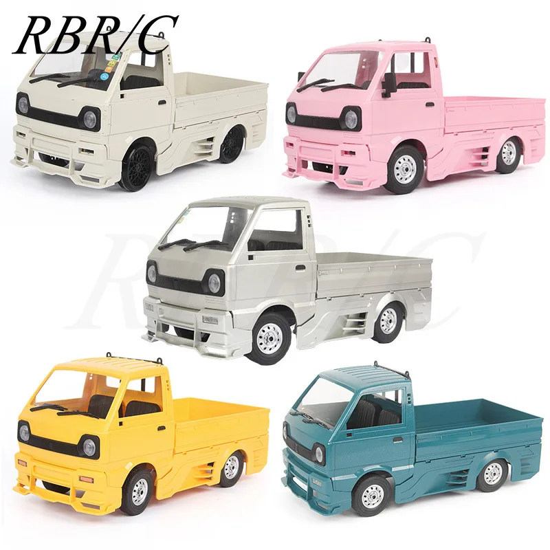 RC Car Micro Truck Car with Light Wide Body Low Lying Large Surrounded Blow Vent Upgrade Modification DIY Assembly Toy Upgrade