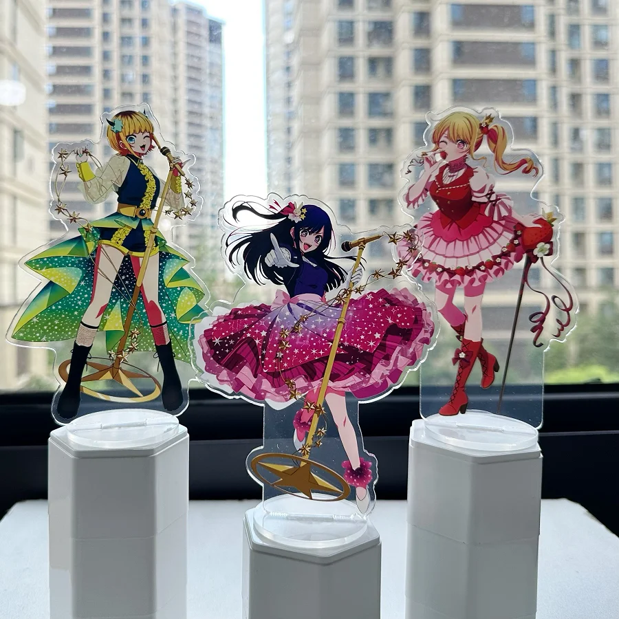 

Anime 1pc OSHI NO KO Figure Hoshino Akuamarin Acrylic Stands Hoshino Rubii Arima Kana Character Model Desk Decor Prop Christmas