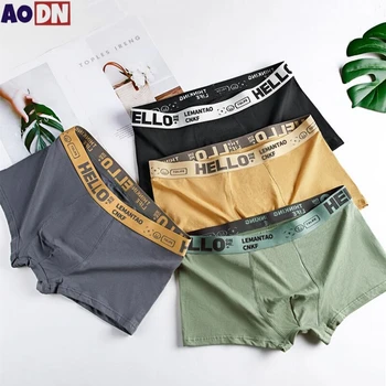 L-5XL plus size masculino boxer shorts de fibra elástica roupa interior masculina respirável 3d-pouth boxer cuecas sem costura boxer