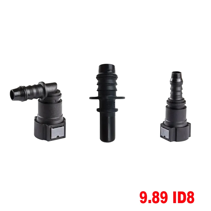 9.89 ID8 New Car Curved Fuel Line Quick Connector Urea Pipe Hose Fittings Filter Fitting For BMW Benz Hose Fuel Quick Connector