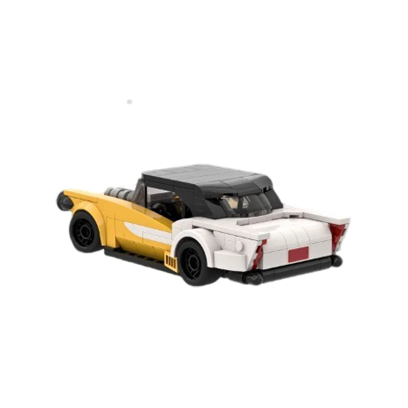MOC- 212615   Sunburst Speedster-coche de construcción deportivo, modelo de ladrillo, educativo, entretenido, creatividad, regalos populares para niños, 301 Uds.