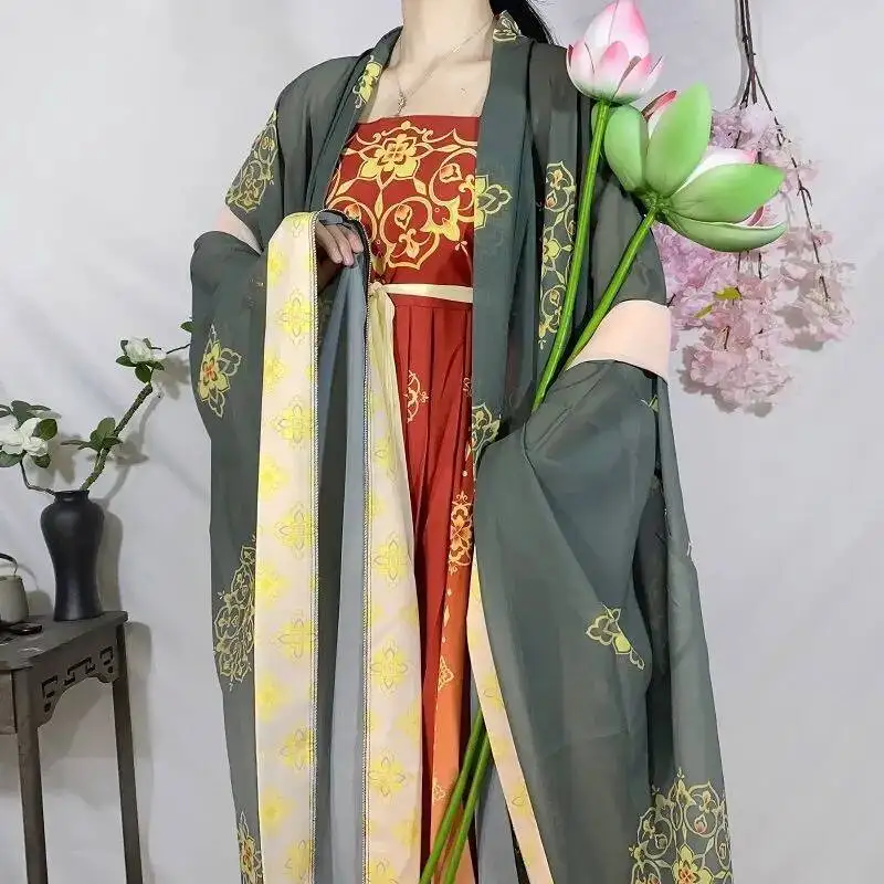 Traditional Chinese Women's Hanfu Clothing Stage Outfit Cosplay Stage Wear Costume Trailing Dress Empress Suit view 3