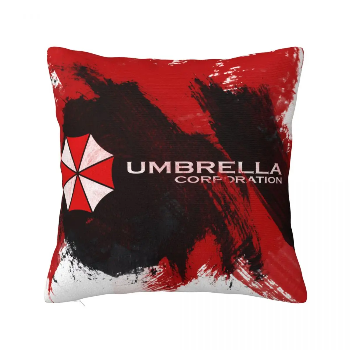 Corporation Red Umbrella Square Throw Pillow Case Cover Cushion Covers Pillowcase Home Decor for Room Sofa Couch Bed - 2-Pack