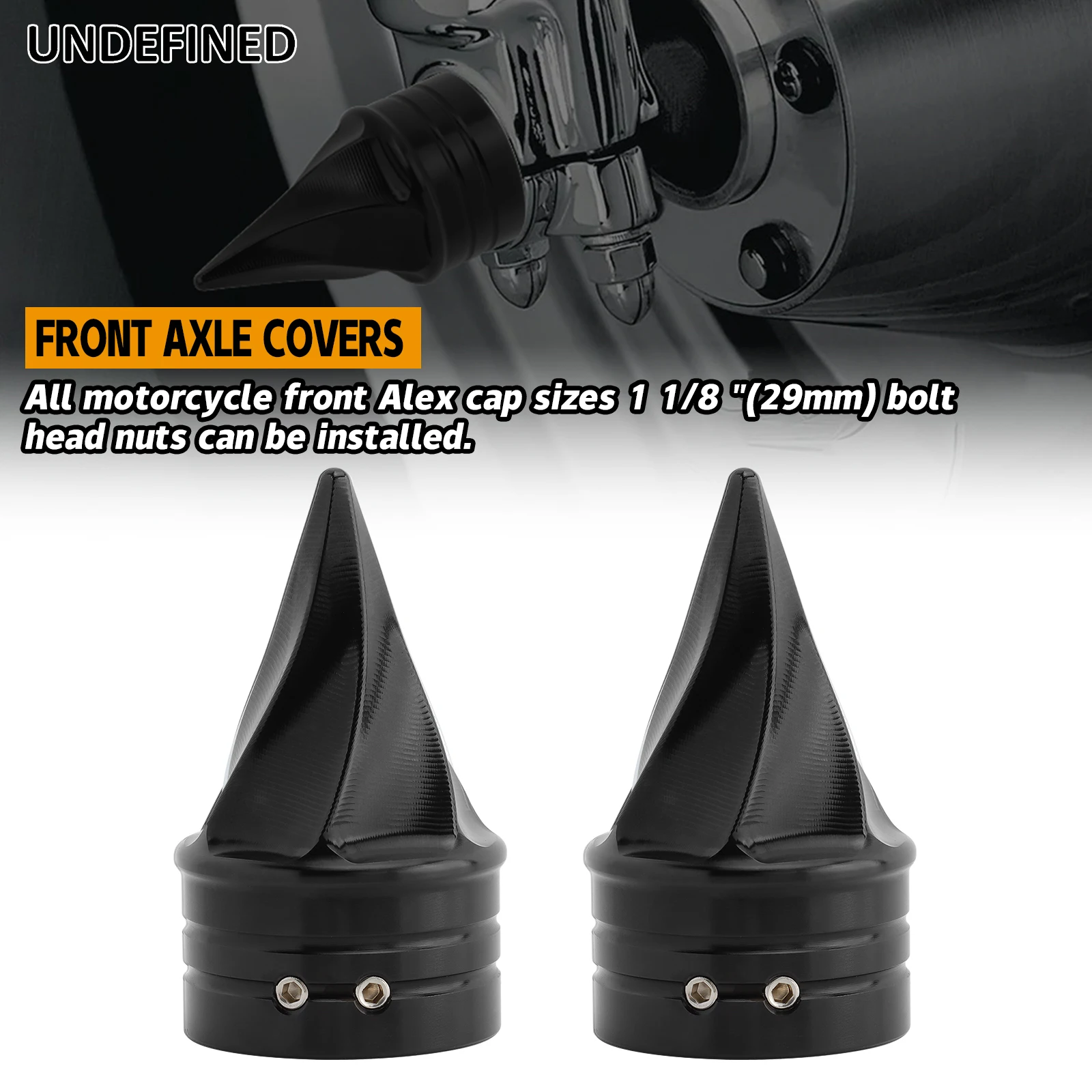 

Motorcycle Front Axle Covers Nut Caps For Harley Touring Road King Street Glide Sportster XL 883 1200 Dyna Fat Bob Softail Slim