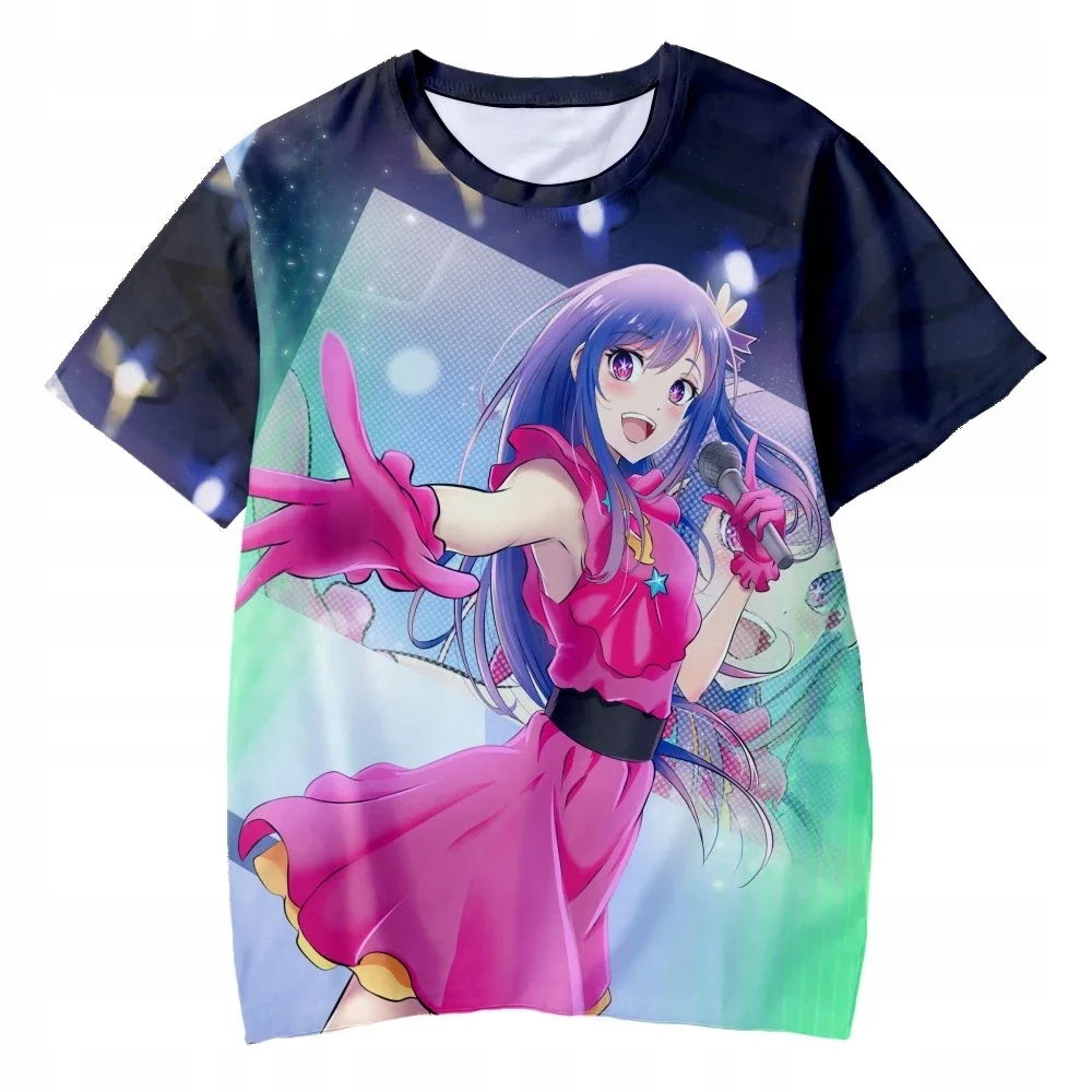 Japan Anime Niedliches Mädchen 3D-Druck Sport Schnelltrocknend Atmungsaktiv Herren T-Shirt Harajuku Outdoor Street Eltern-Kind Kurzarm-Kleidung – Detail 11