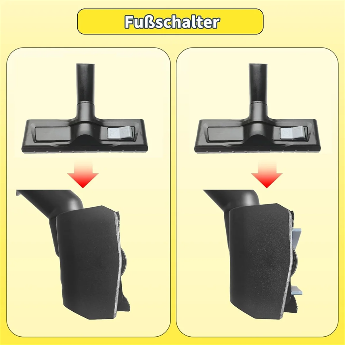 فوهة شفط جافة مبللة A74G لـ Karcher WD5، WD6، WD3، WD4، فوهة أرضية بديلة للمكنسة الكهربائية الرطبة/الجافة Karcher