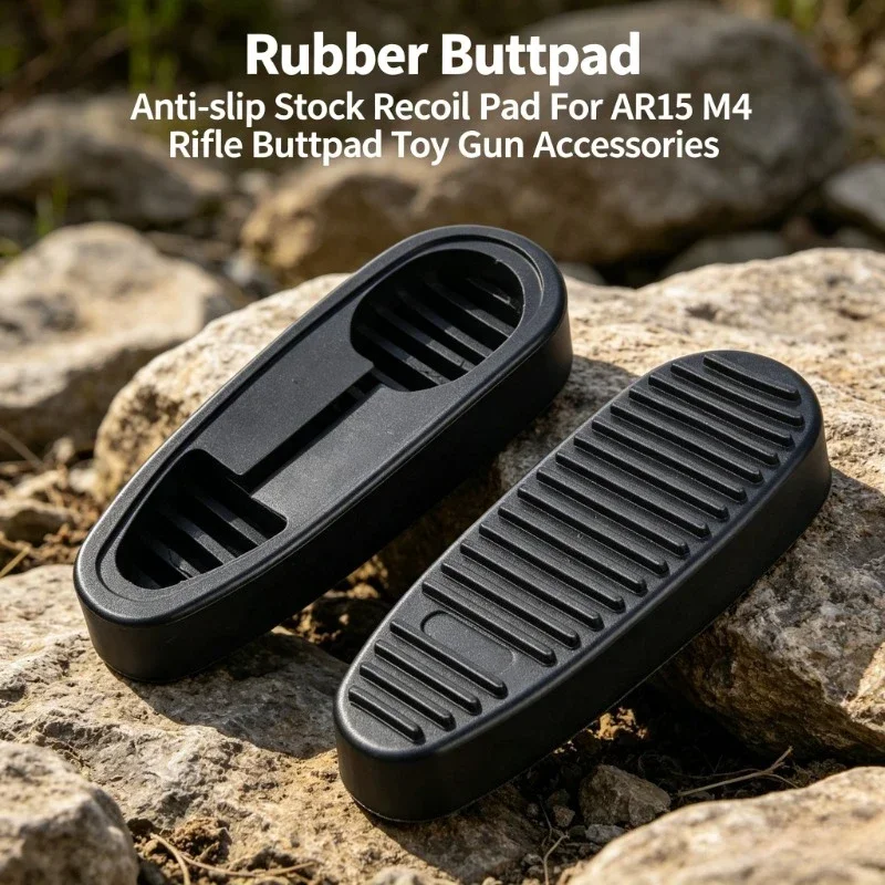 Rubber Buttpad Anti-slip Stock Recoil Pad For AR15 M4 Rifle Buttpad Toy Gun Accessories for Airsoft Hunting Model Parts