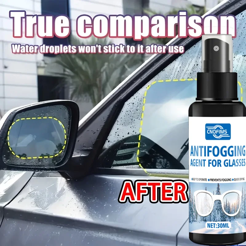 Spray Nano Antivaho Líquido Todo en Uno - Fórmula de Larga Duración Sin Rayas, Aplicación Rápida para Gafas de Natación, Esquí, Vidrios de Automóviles