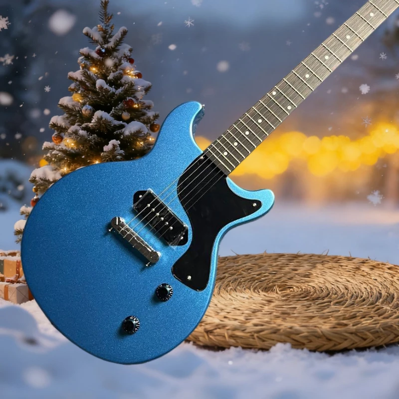 

Электрогитара Blue Studio с грифом из клена, корпусом из павловнии, 6 струн, фиксированный крепеж струн, бесплатная доставка, подарок на Новый год