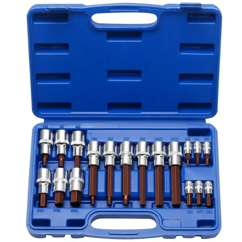 

S2 Hex Key Screwdriver Set Extended Socket Wrench Bits for Auto Repair