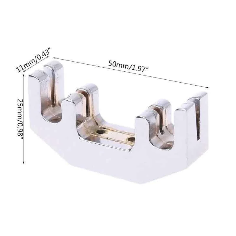 Violin Mute Set Rubber & Metal Practice Mutes Claw and Round Type for Violin Noise Reduction
