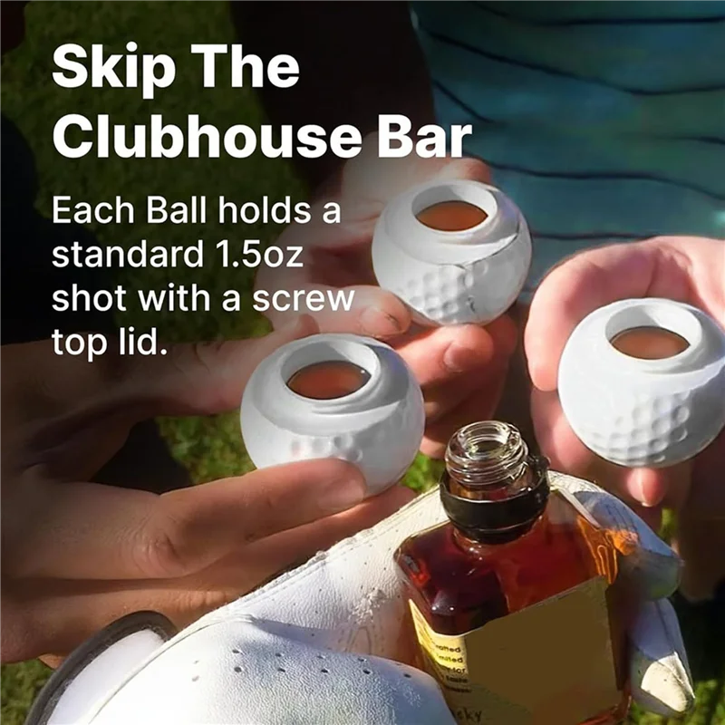 

A89X 6PCS Golf Ball Shaped Shot Glass Golf Ball Shot Glass Cool Golf Ball Shot Glass Perfect Present For Golf Enthusiasts