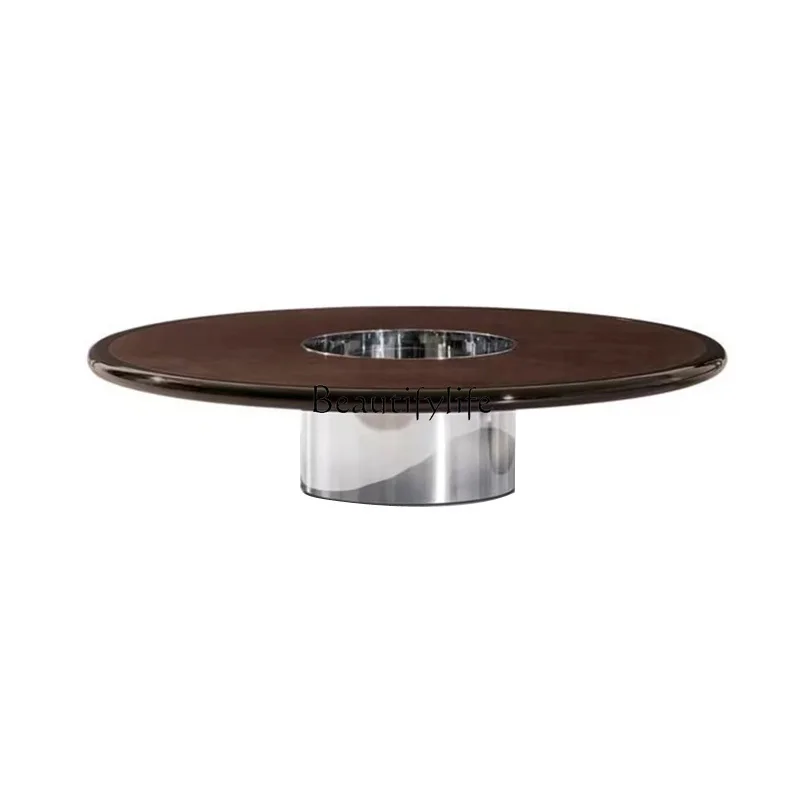 

Villa size apartment high-end Ziluo red Italian coffee table