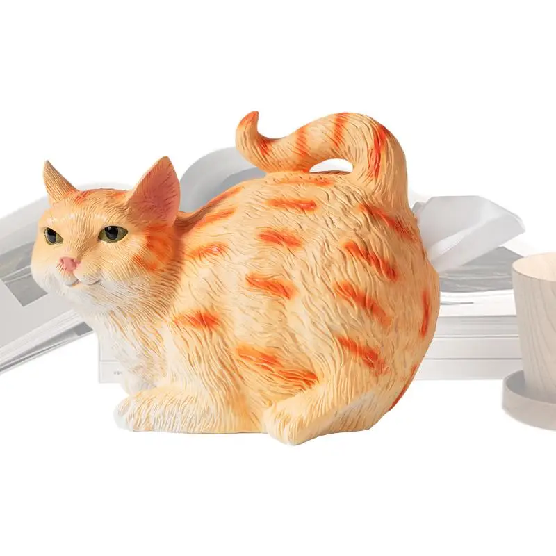 

Funny Tissue Box Cover Cat Butt Tissue Holder Resin Animal Paper Towel Dispenser Multifunctional Funny Bathroom Accessories For
