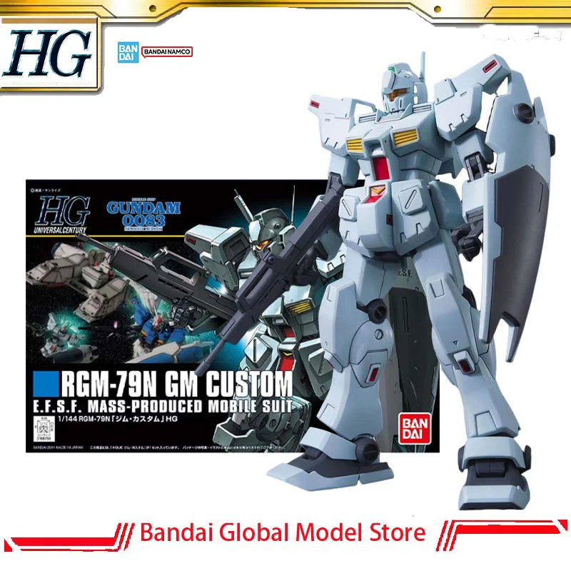 

Bandai Gunpla Genuine Model Kit ‌HGUC 1/144 RGM-79N GM Custom‌ Action Figure Assembly Model Collection Model Christmas Gifts