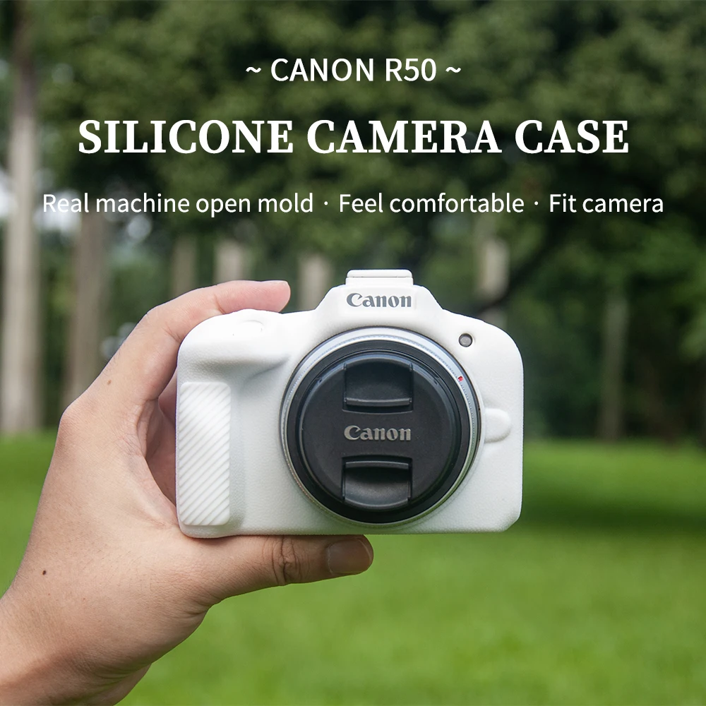 Suitable for Canon Canon micro single EOSR50G7X3X2 silicone camera case protection eos r50 frosted and dustproof