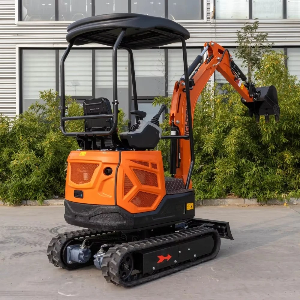 Powerful 1Ton Multi-functional Track Mini Excavator With Side-swinging Cab With Arm Hot Sale