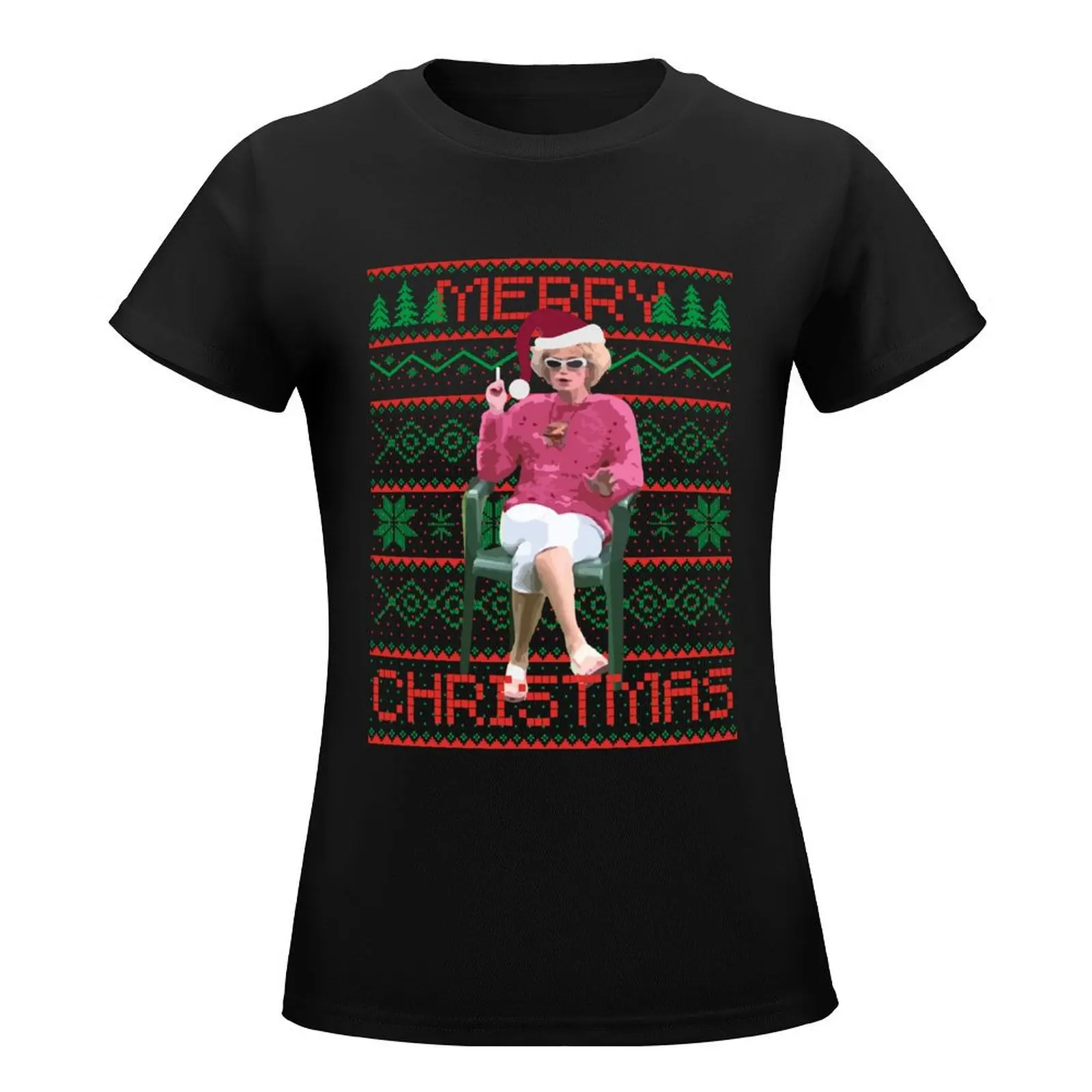 Kath and Kim Christmas Ugly Sweater T-Shirt customs quick-drying Woman clothes