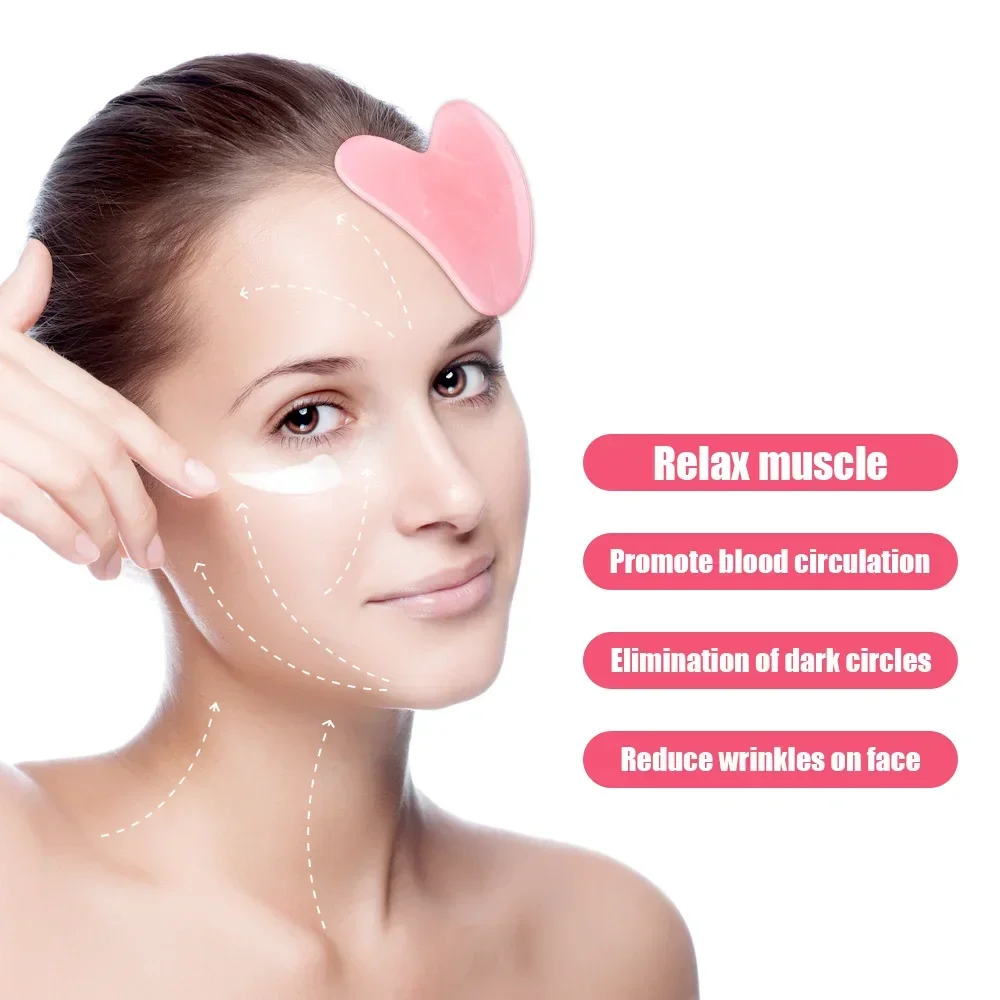 Gezichtsmassager Gua sha Natuurlijke harsschraper Face Lift-apparaten Anti-rimpel Lichaamsmassage Schrapen Schoonheid Gezondheid Guasha Board