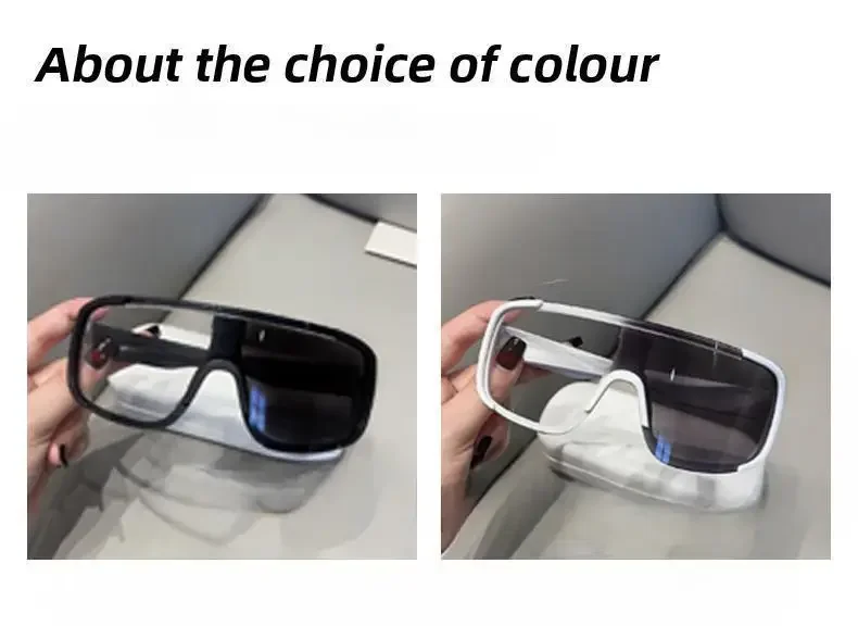 Photochrome Y2K-Fahrrad-Sonnenbrille, winddichte Brille für Männer und Frauen, Retro-reflektierende Folie, Linse, Straßenreiten, Sportbrille – Detail 10