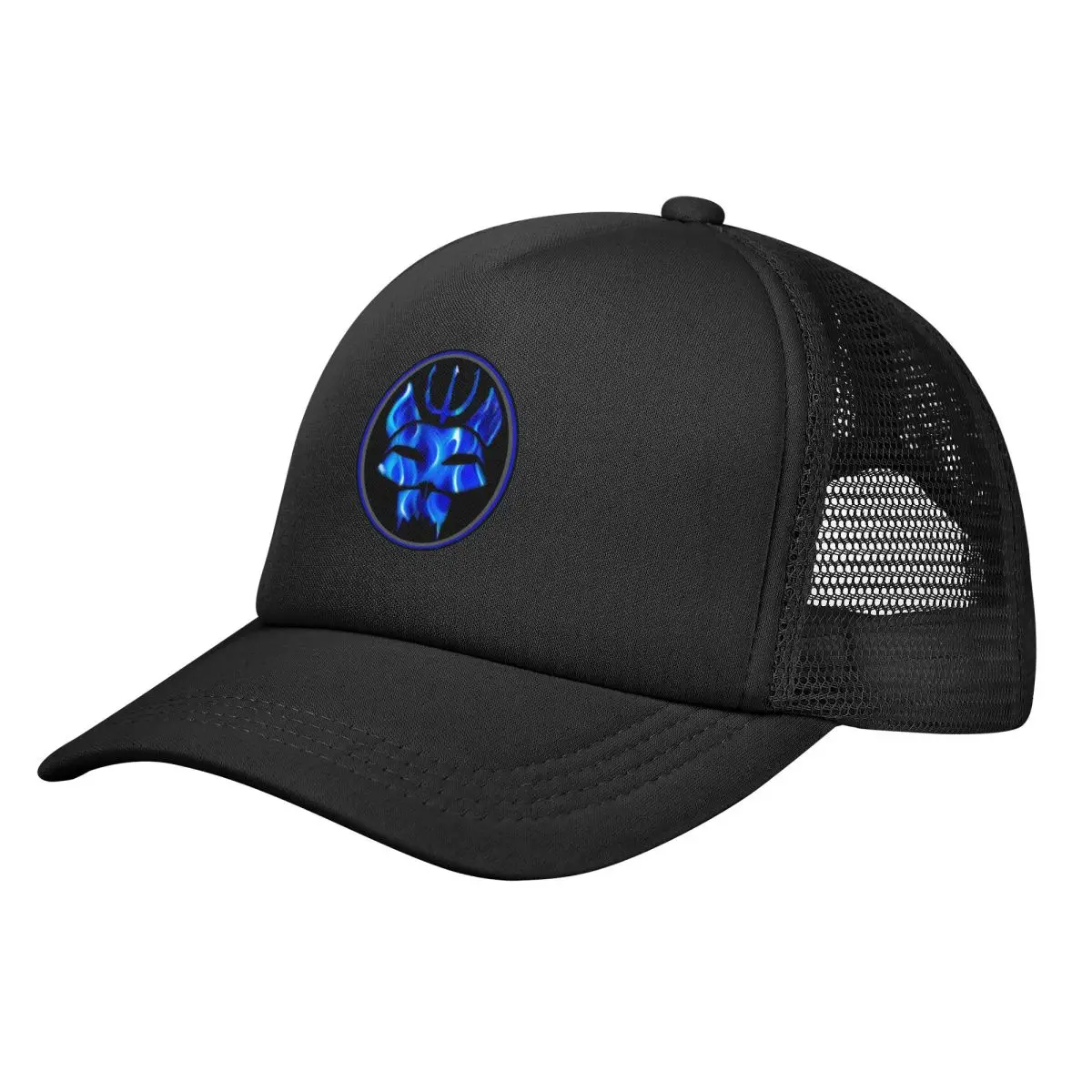 Harajuku Seal Team Blue Flame Summer Mesh Baseball Caps Women Men Adult Male Beach Dad Hats Peaked Cap