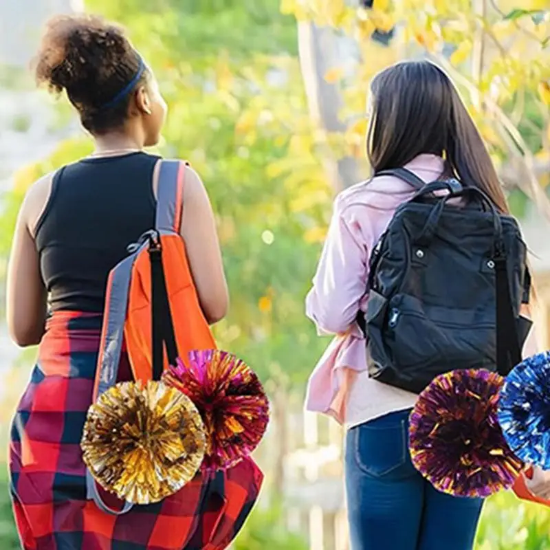 Pom Pom Holder For Backpack Cheer Nylon Cheer Bag Accessory Lightweight & Portable Pom Carrier For Cheerleading