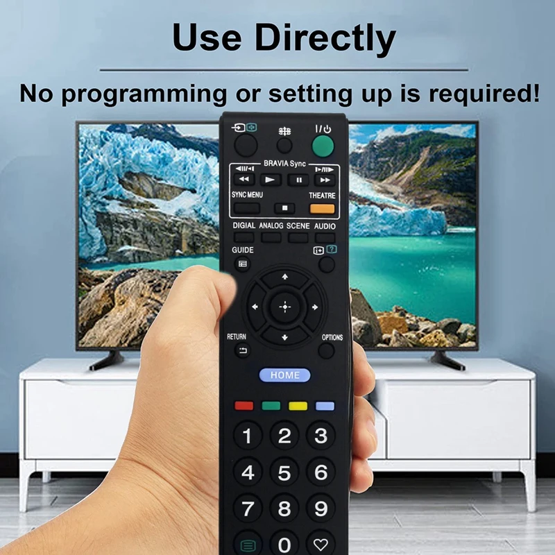 1 Piece RM-ED016 Remote Control Replace Black Plastic For Sony TV KDL-46V5600/46V5500/40WE5W