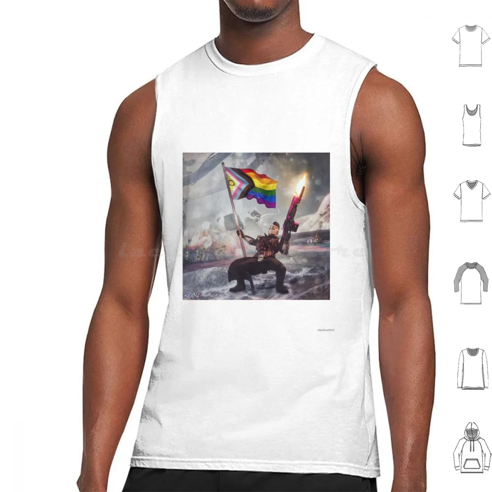 Destiny 2-Pride débardeurs imprimé coton Destiny Destiny2 Destiny 2 Destiny The Game Titan Destiny Titan Pride Pride Trans