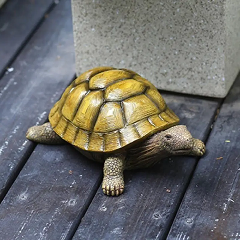 Resin for Turtle Statue Fortune Lucky Fengshui Ornament Art Crafts Decor for Indoor Outdoor Garden Yard Decoration Figurine C5AD