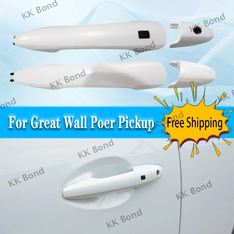 

For Great Wall Poer Pickup Front Rear Exterior Door Handle Left Right Side White Exterior Door Handle