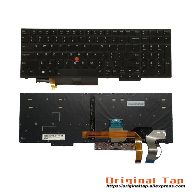 

Американская английская клавиатура с подсветкой для Lenovo Thinkpad E580 E585 E590 T590 P53S L580 L590 P52 P72 P53 P73 01YP600 01YP760 01YP680