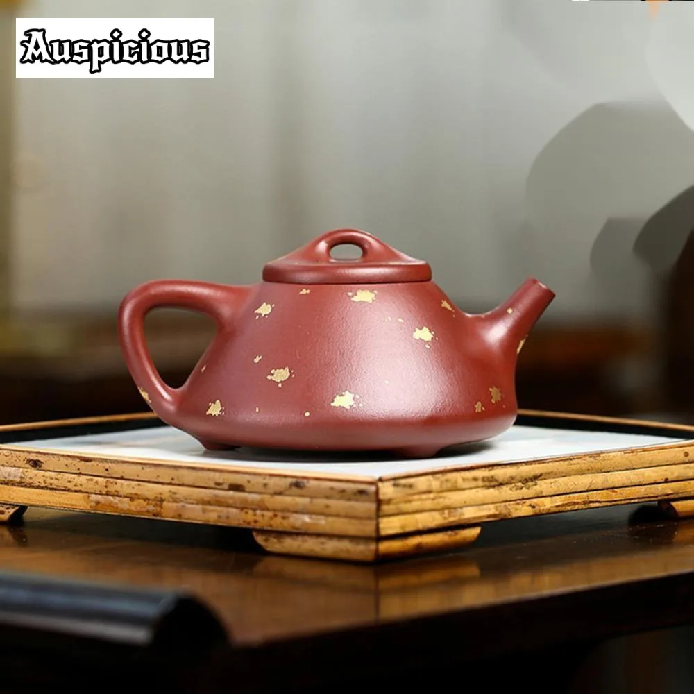 250ml Chinese Yixing Purple Clay Teapots Beauty Kettle Famous Artists Handmade Can Tweet Pot Raw Ore Zisha Tea Set Accessories